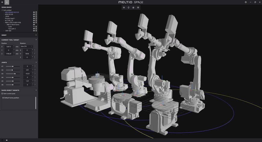 Meltio revoluciona la capacidad de un brazo robótico para fabricar piezas metálicas impresas en 3D con su novedoso software Meltio Space, que permite diseños muy precisos y fiables